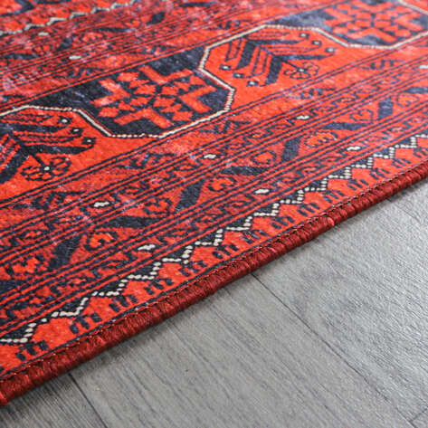 Afgan Bordo Halı Zen 036 - 5