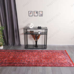 Afgan Bordo Yolluk Halı Zen 036 (1)