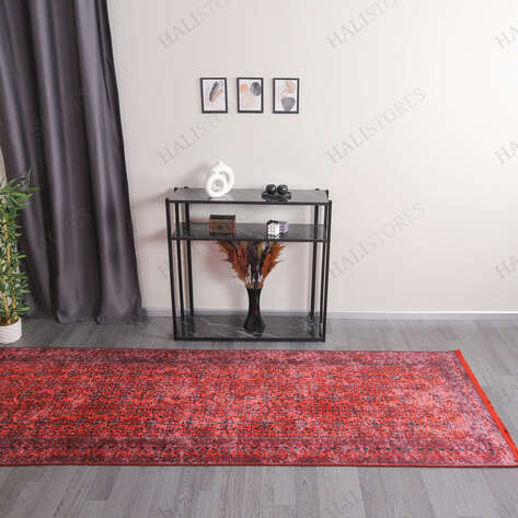 Afgan Bordo Yolluk Halı Zen 036 - 2