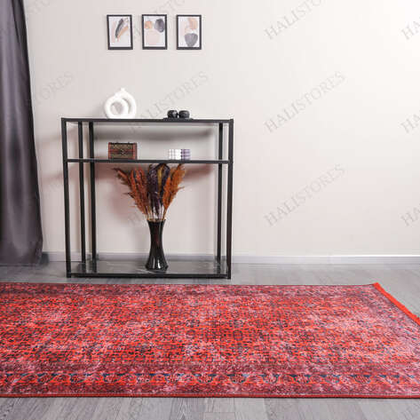 Afgan Bordo Yolluk Halı Zen 036 - 4