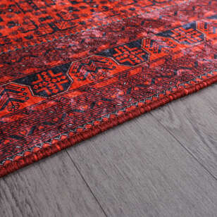Afgan Bordo Yolluk Halı Zen 036 (6)