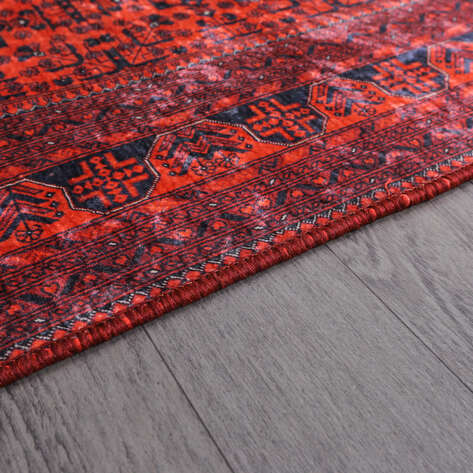 Afgan Bordo Yolluk Halı Zen 036 - 6