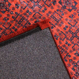 Afgan Bordo Yolluk Halı Zen 036 (7)