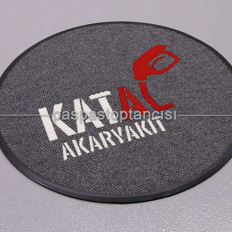 Akaryakıt Firmaları için Logolu Yuvarlak Paspas - 2