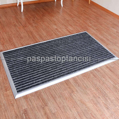 Alüminyum Metal Paspas Bukle Halı Fitilli PM1000 Gri - 2