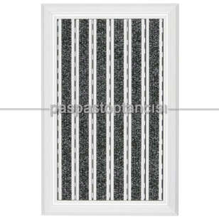 Alüminyum Metal Paspas Bukle Halı Fitilli PM1000 Siyah - 3