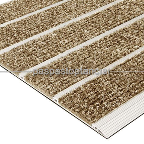 Alüminyum Paspas Bukle Halı Fitilli SM1000 Bej - 1