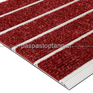 Alüminyum Paspas Bukle Halı Fitilli SM1000 Kırmızı