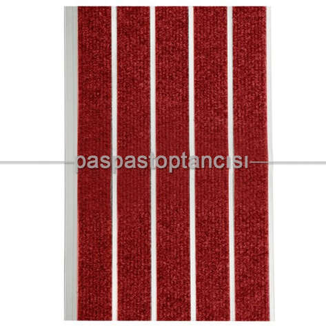 Alüminyum Paspas Bukle Halı Fitilli SM1000 Kırmızı - 2