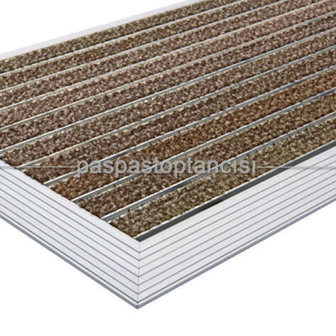 Alüminyum Paspas Exclusive Halı Fitilli UM3000 Bej - 1