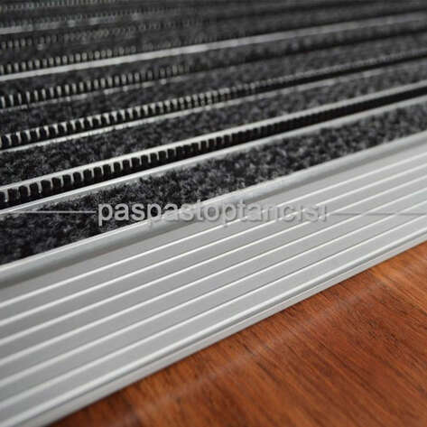Alüminyum Paspas Exclusive Halı Fitilli ve Fırça Sıyırıcılı UM3000F Gri - 6