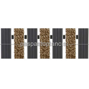 Alüminyum Paspas Exclusive Halı Fitilli ve Yivli PVC Fitilli UM3020 Bej (1)