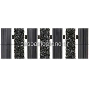 Alüminyum Paspas Exclusive Halı Fitilli ve Yivli PVC Fitilli UM3020 Gri (1)