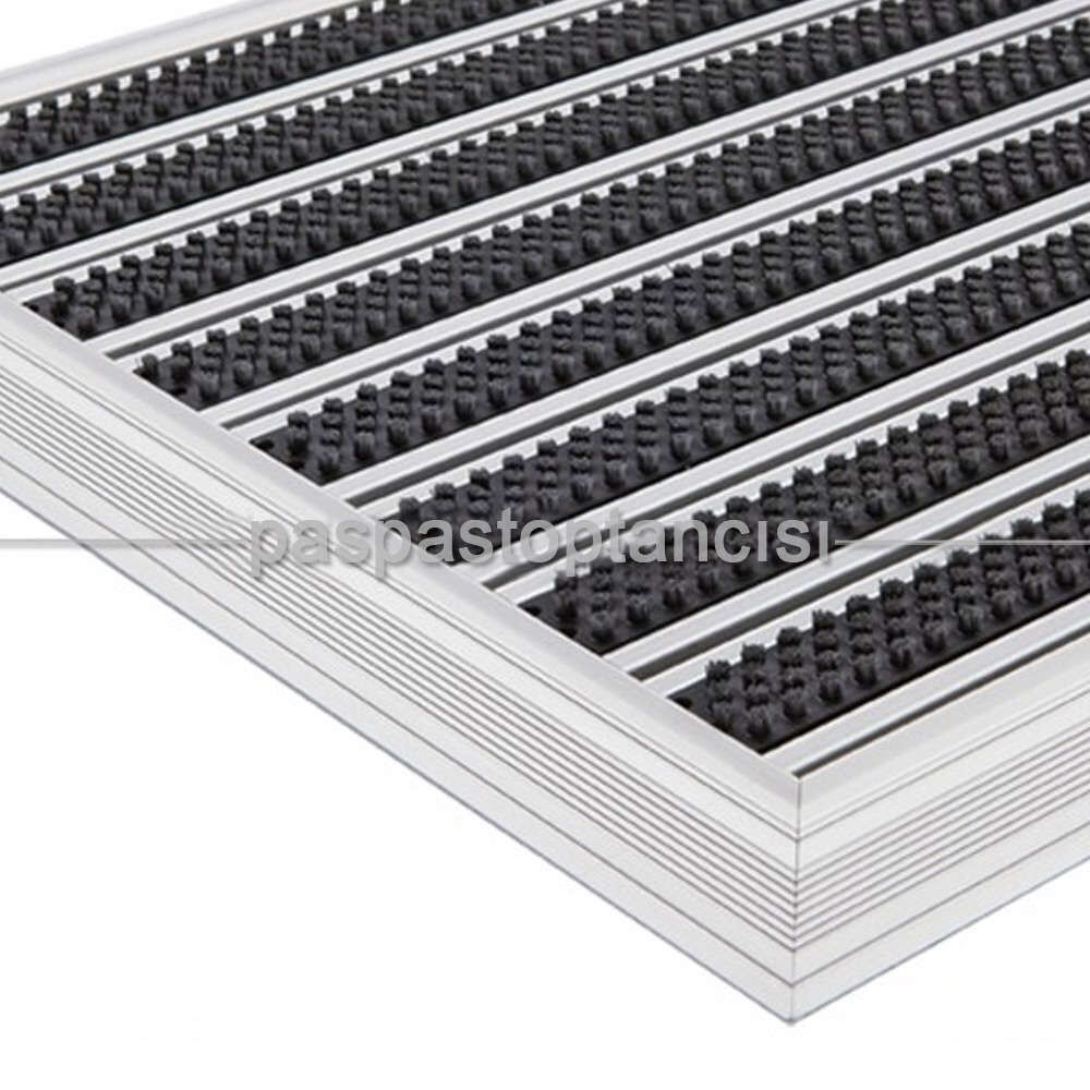 Alüminyum Paspas Fırça Fitilli PM4000 Siyah