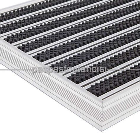 Alüminyum Paspas Fırça Fitilli PM4000 Siyah - 1