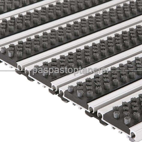 Alüminyum Paspas Fırça Fitilli PM4000 Siyah - 2