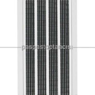 Alüminyum Paspas Yivli PVC Fitilli DM9000 Siyah (1)