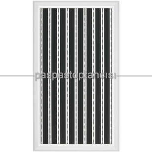 Alüminyum Paspas Yivli PVC Fitilli PM2000 Siyah (3)