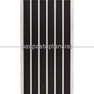 Alüminyum Paspas Yivli Termoplastik Fitilli DM8000 Siyah (1)
