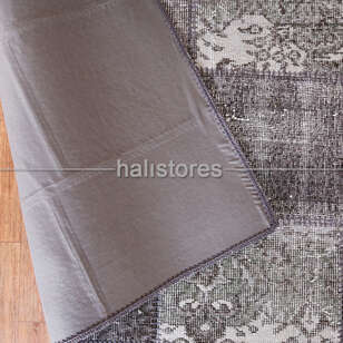 Antrasit-Füme Yuvarlak Patchwork Halı (4)