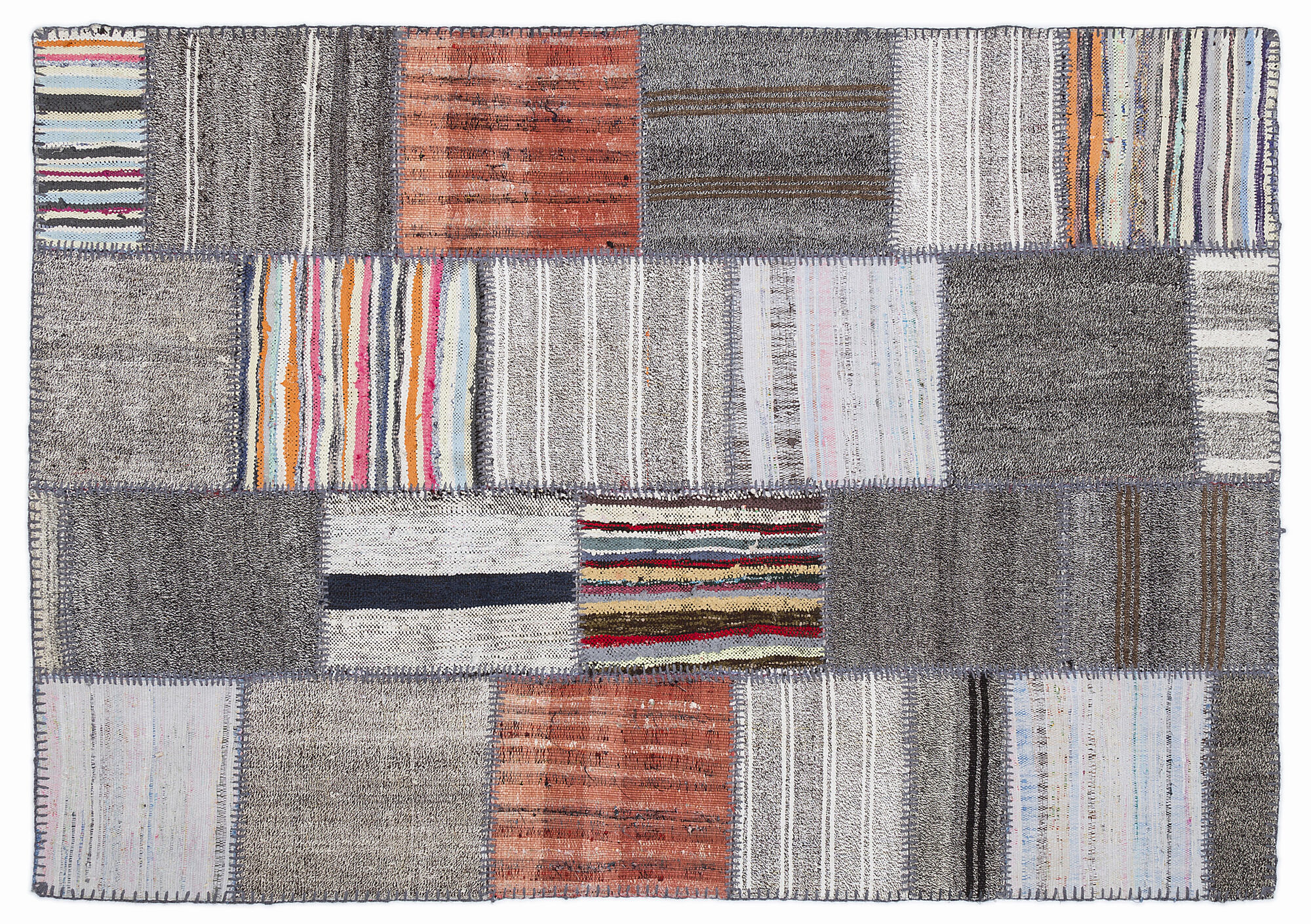Apex Kilim Patchwork Unique Colours 1354 160 cm X 230 cm