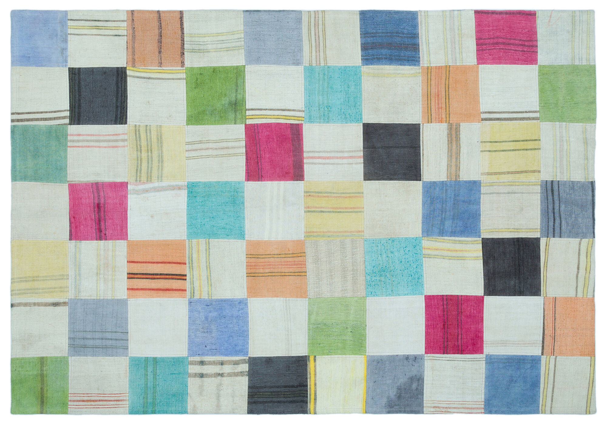 Apex Kilim Patchwork Unique Colours 25253 157 cm X 224 cm