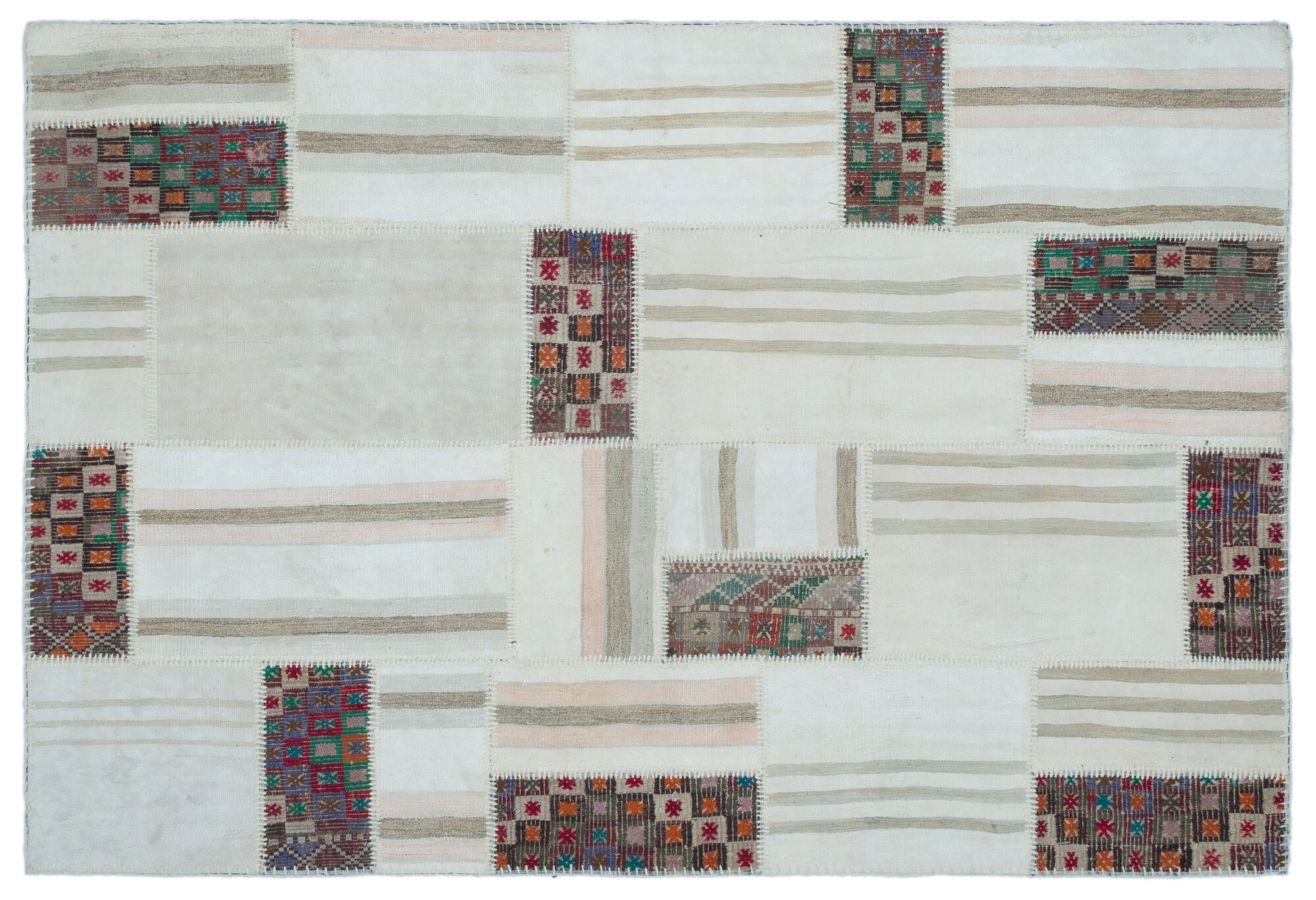 Apex Kilim Patchwork Unique Colours 25518 160 cm X 235 cm