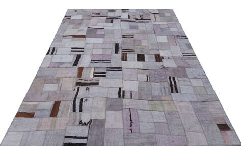 Apex Kilim Patchwork Unique Hemp 32987 170 cm X 233 cm - 3