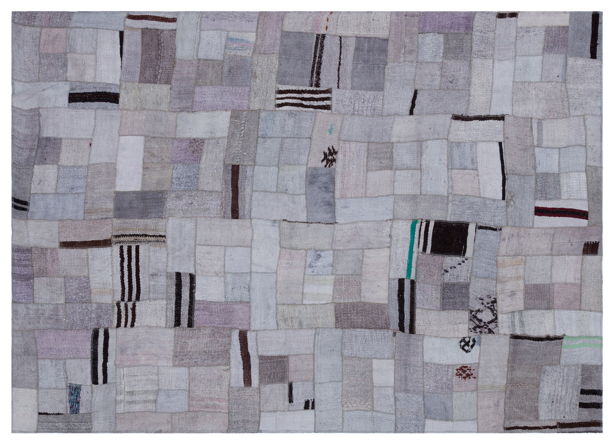 Apex Kilim Patchwork Unique Hemp 33003 170 cm X 237 cm