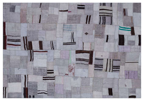 Apex Kilim Patchwork Unique Hemp 33019 161 cm X 229 cm - 1