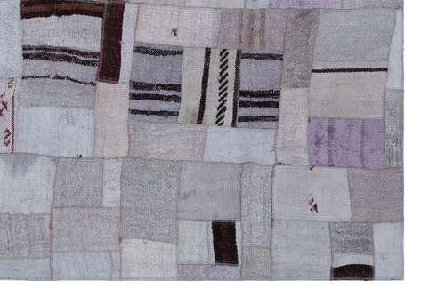 Apex Kilim Patchwork Unique Hemp 33019 161 cm X 229 cm - 4