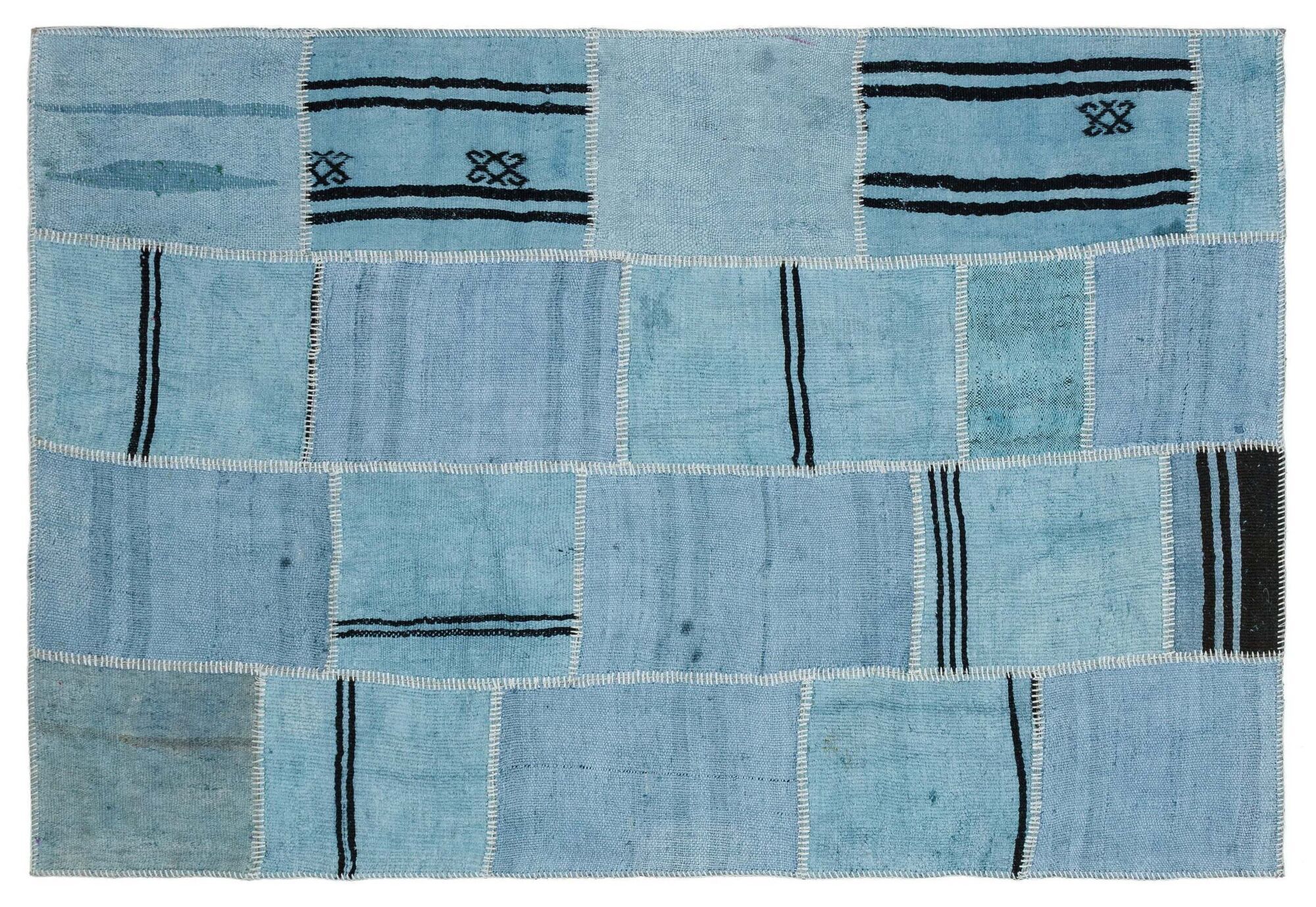 Apex Kilim Patchwork Halı Unique Hemp 36934 157 cm X 228 cm