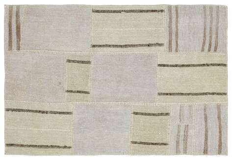 Apex Kilim Patchwork Unique Hemp 36947 118 cm X 175 cm - 1