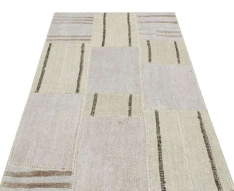 Apex Kilim Patchwork Unique Hemp 36947 118 cm X 175 cm - 3