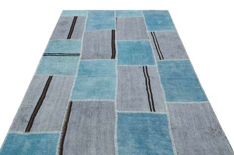 Apex Kilim Patchwork Unique Hemp 36956 157 cm X 224 cm - 2