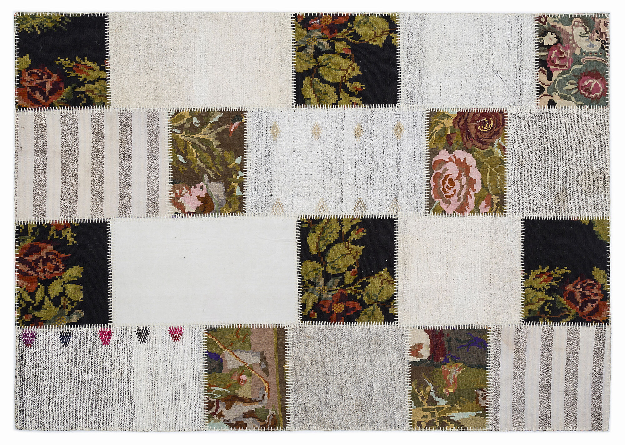 Apex Kilim Patchwork Unique Karabağ 1367 160 cm X 230 cm
