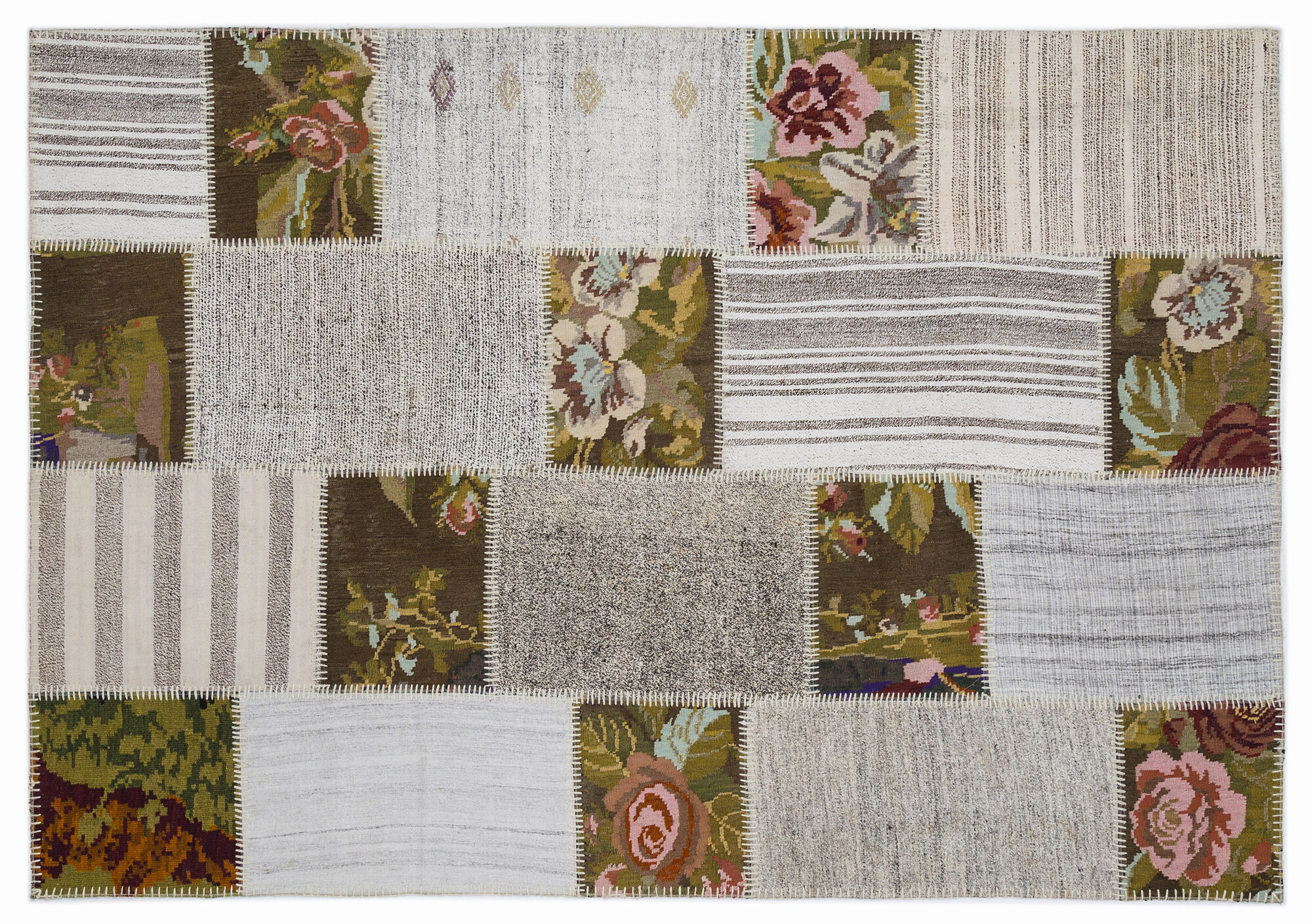 Apex Kilim Patchwork Unique Karabağ 1371 160 cm X 230 cm