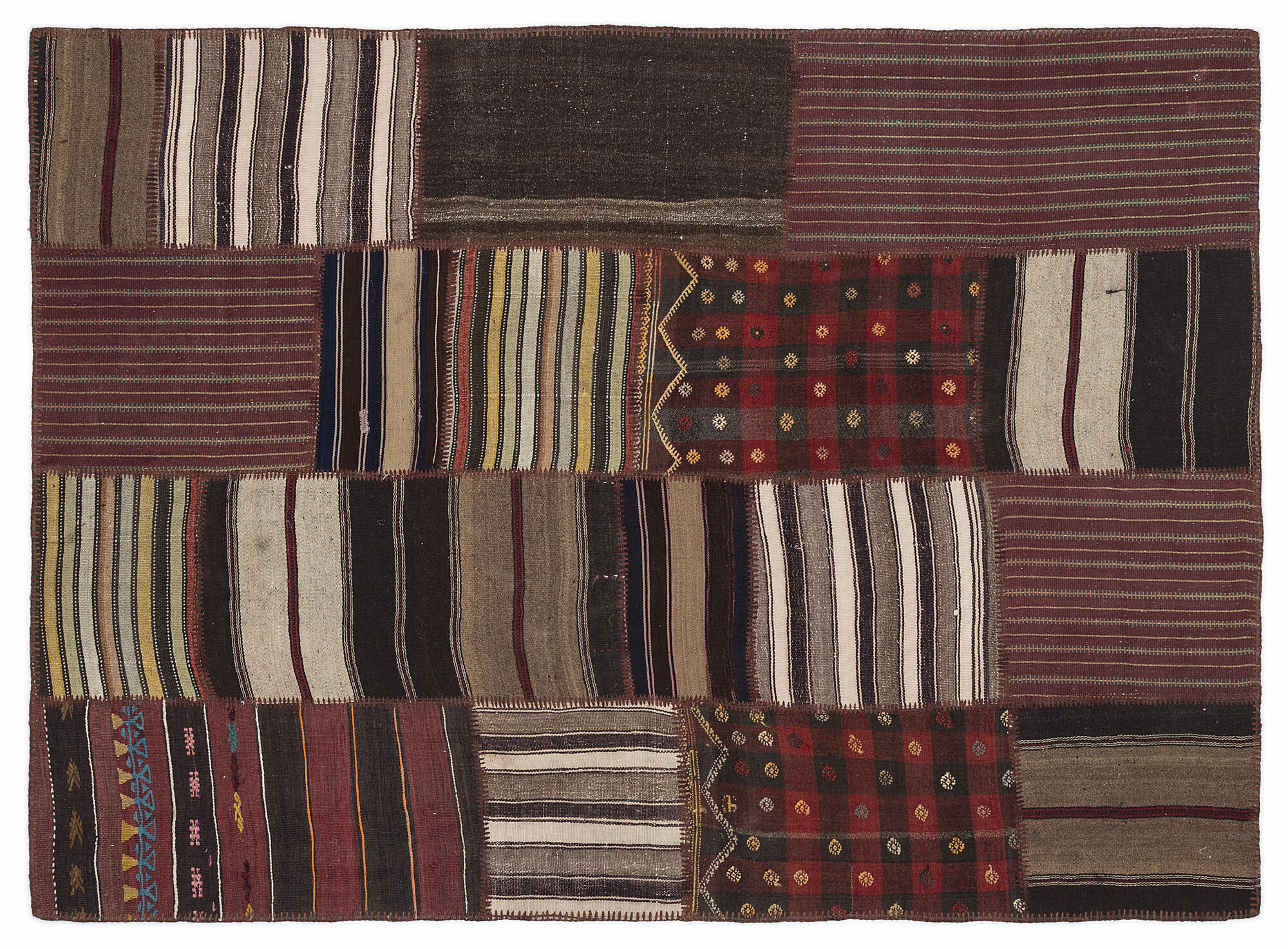Apex Kilim Patchwork Unique Naturel 1070 160 cm X 230 cm