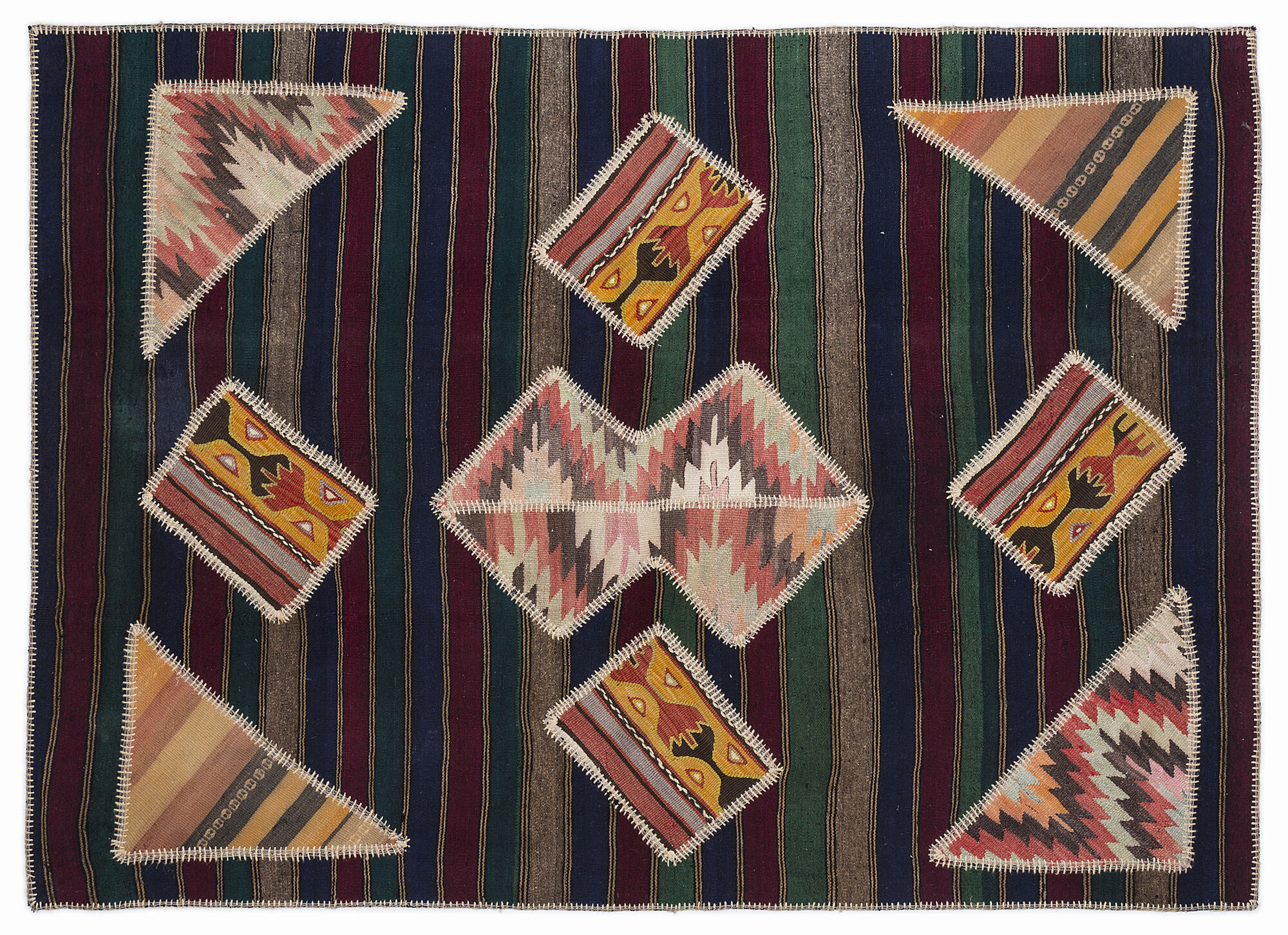 Apex Kilim Patchwork Unique Naturel 1117 160 cm X 230 cm