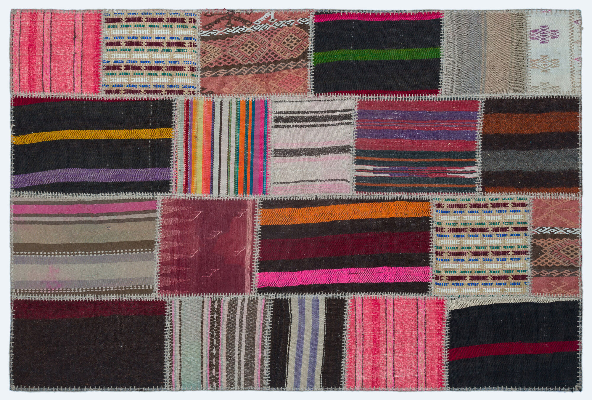 Apex Kilim Patchwork Unique Naturel 25126 122 cm X 182 cm