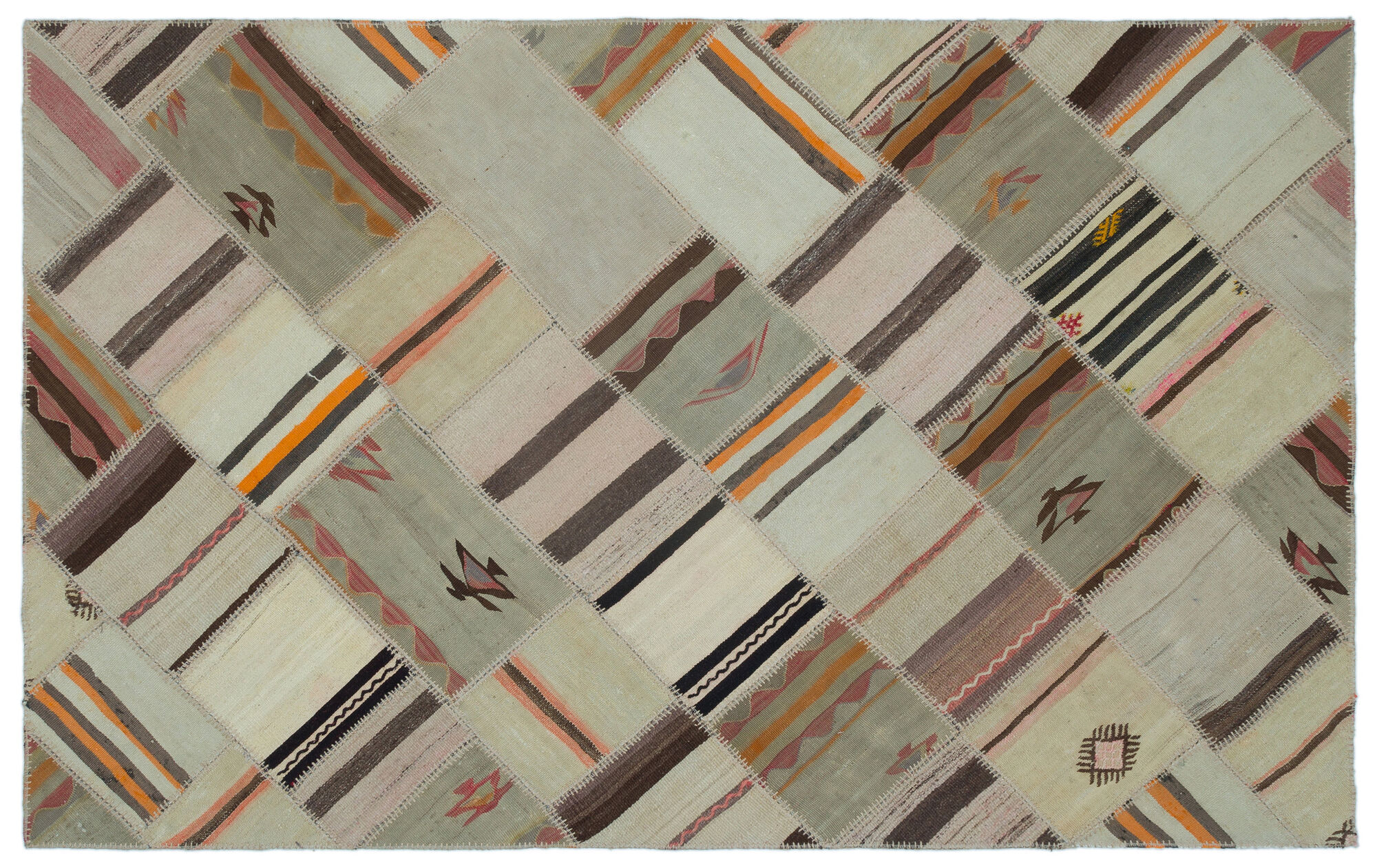 Apex Kilim Patchwork Unique Naturel 25301 147 cm X 235 cm