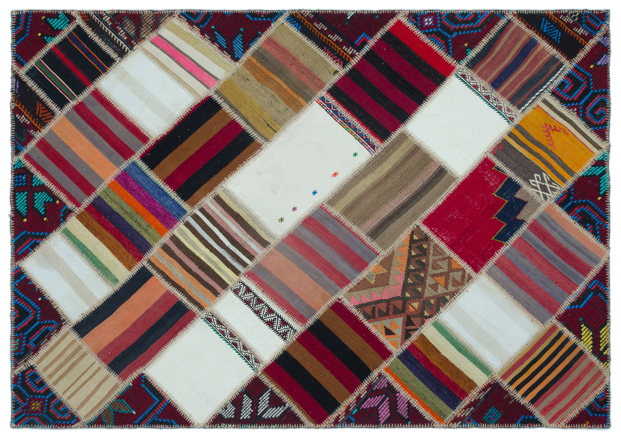Apex Kilim Patchwork Unique Naturel 25307 160 cm X 226 cm