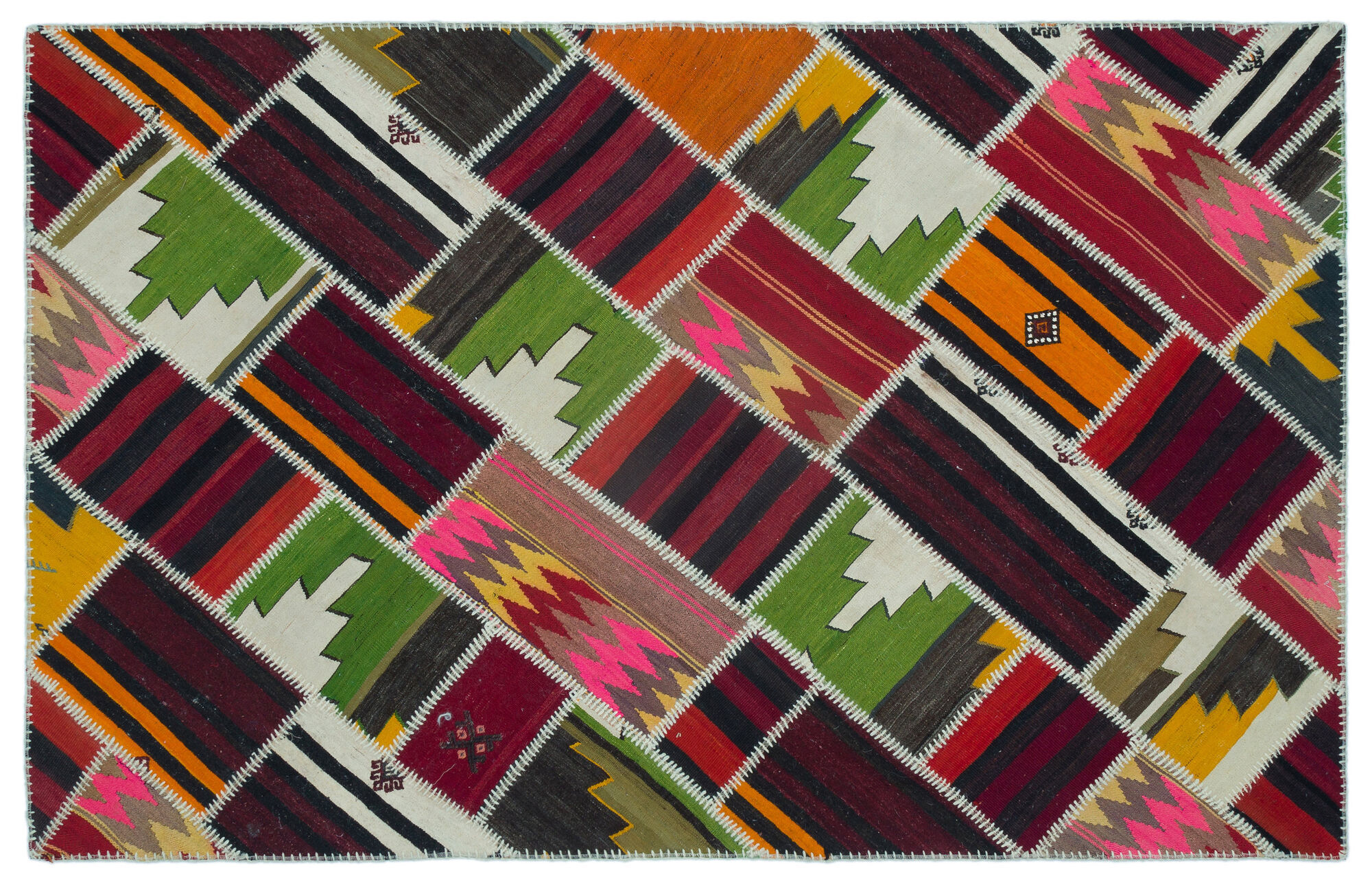 Apex Kilim Patchwork Unique Naturel 25319 152 cm X 240 cm