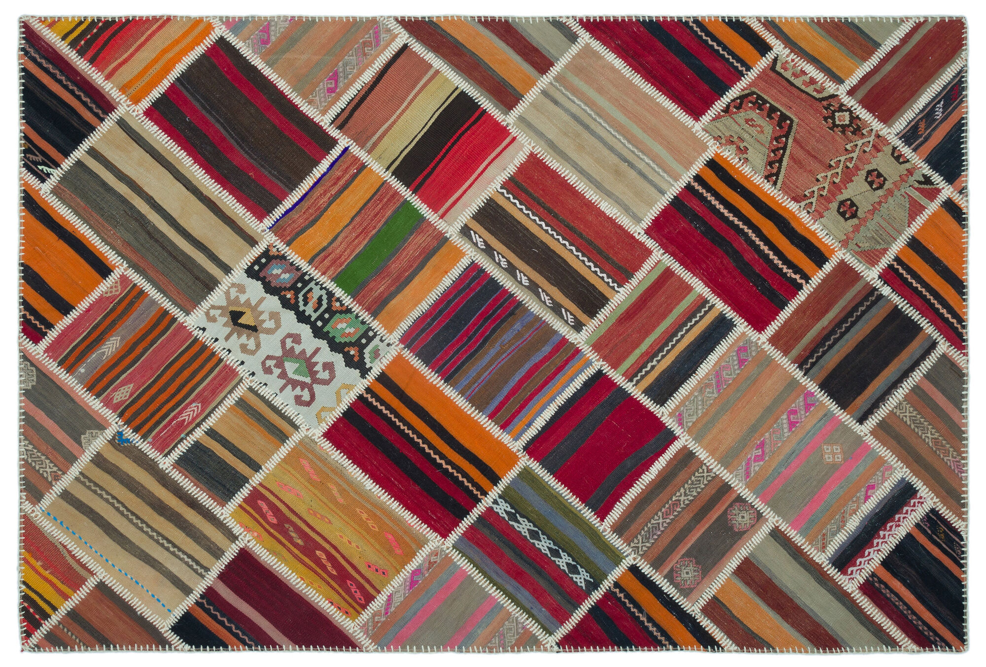 Apex Kilim Patchwork Unique Naturel 25327 160 cm X 236 cm