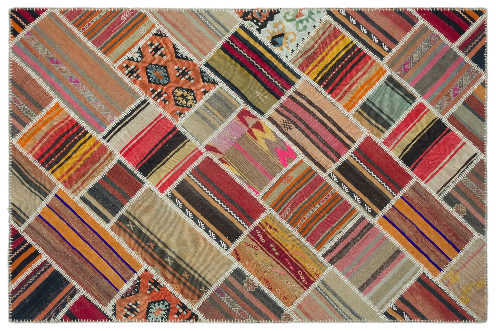 Apex Kilim Patchwork Unique Naturel 25365 157 cm X 237 cm