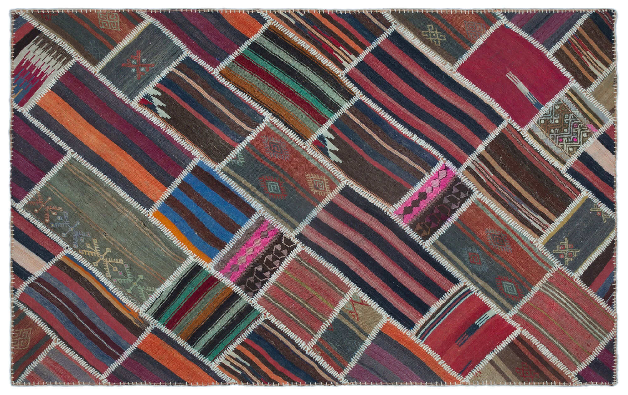 Apex Kilim Patchwork Unique Naturel 25526 150 cm X 238 cm