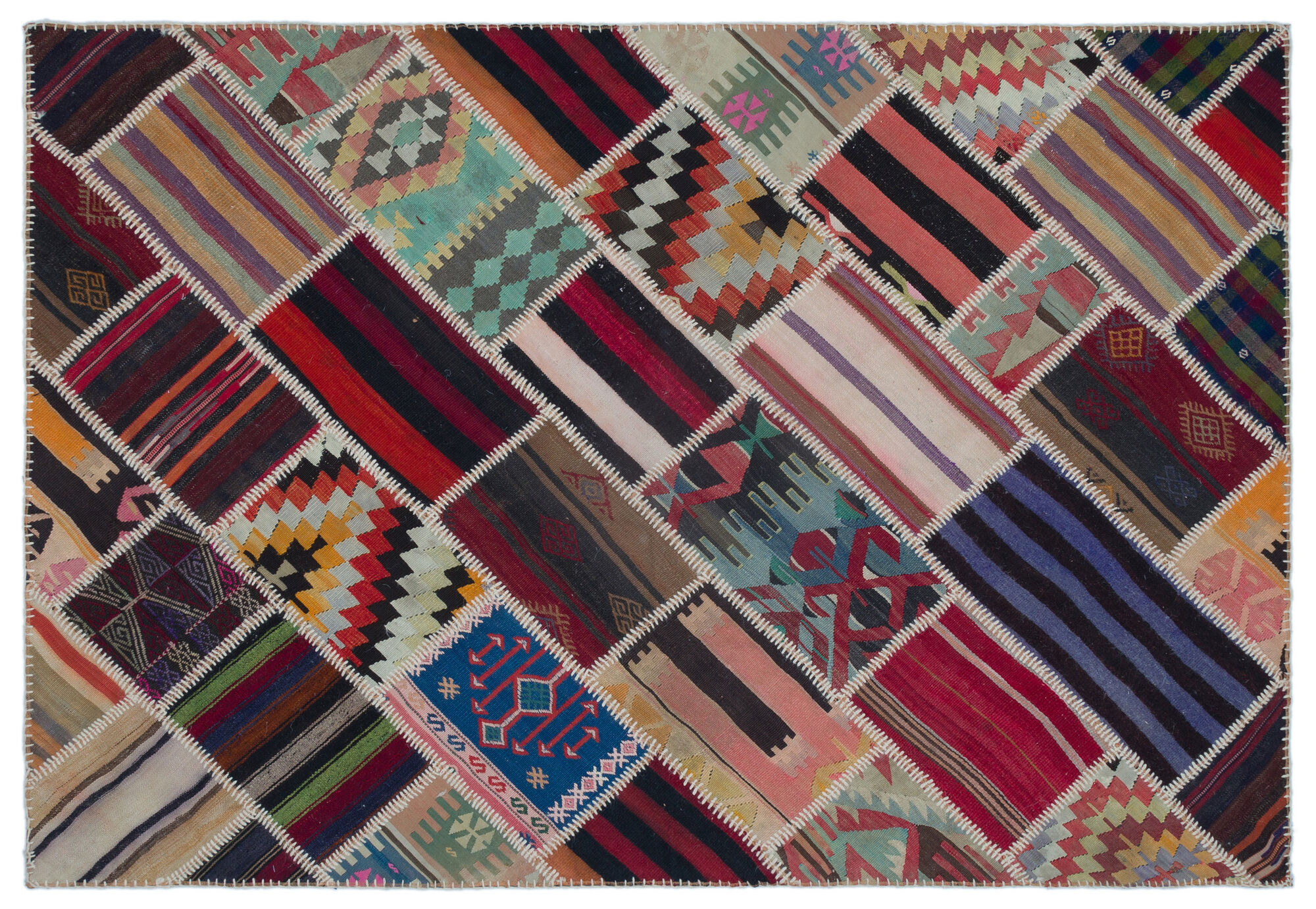 Apex Kilim Patchwork Unique Naturel 25529 160 cm X 236 cm