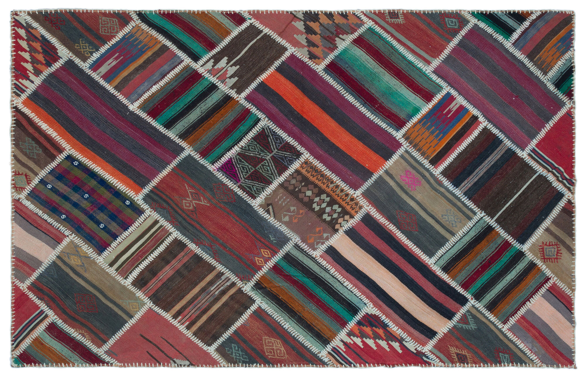 Apex Kilim Patchwork Unique Naturel 25533 156 cm X 242 cm