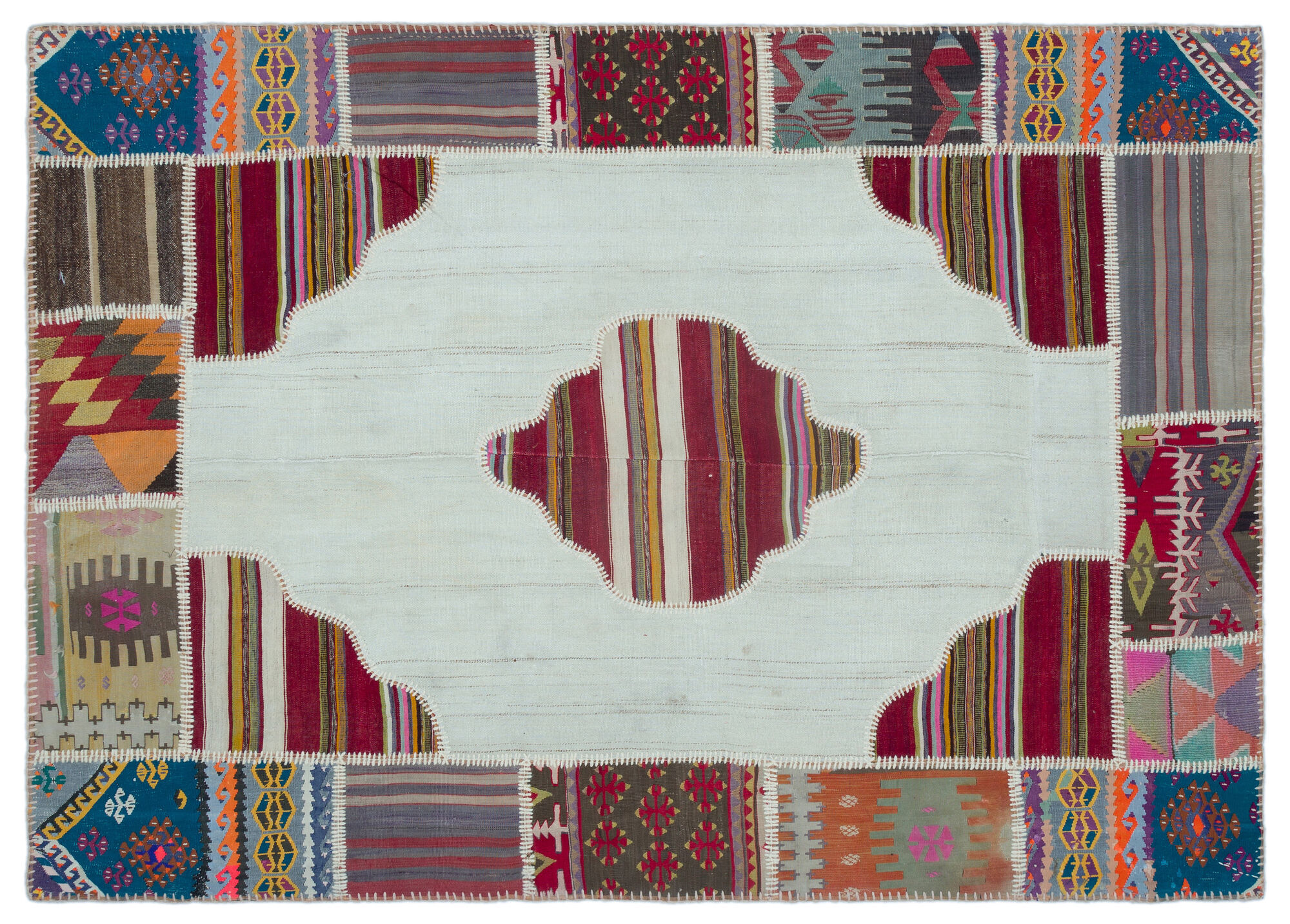 Apex Kilim Patchwork Unique Naturel 25534 165 cm X 236 cm