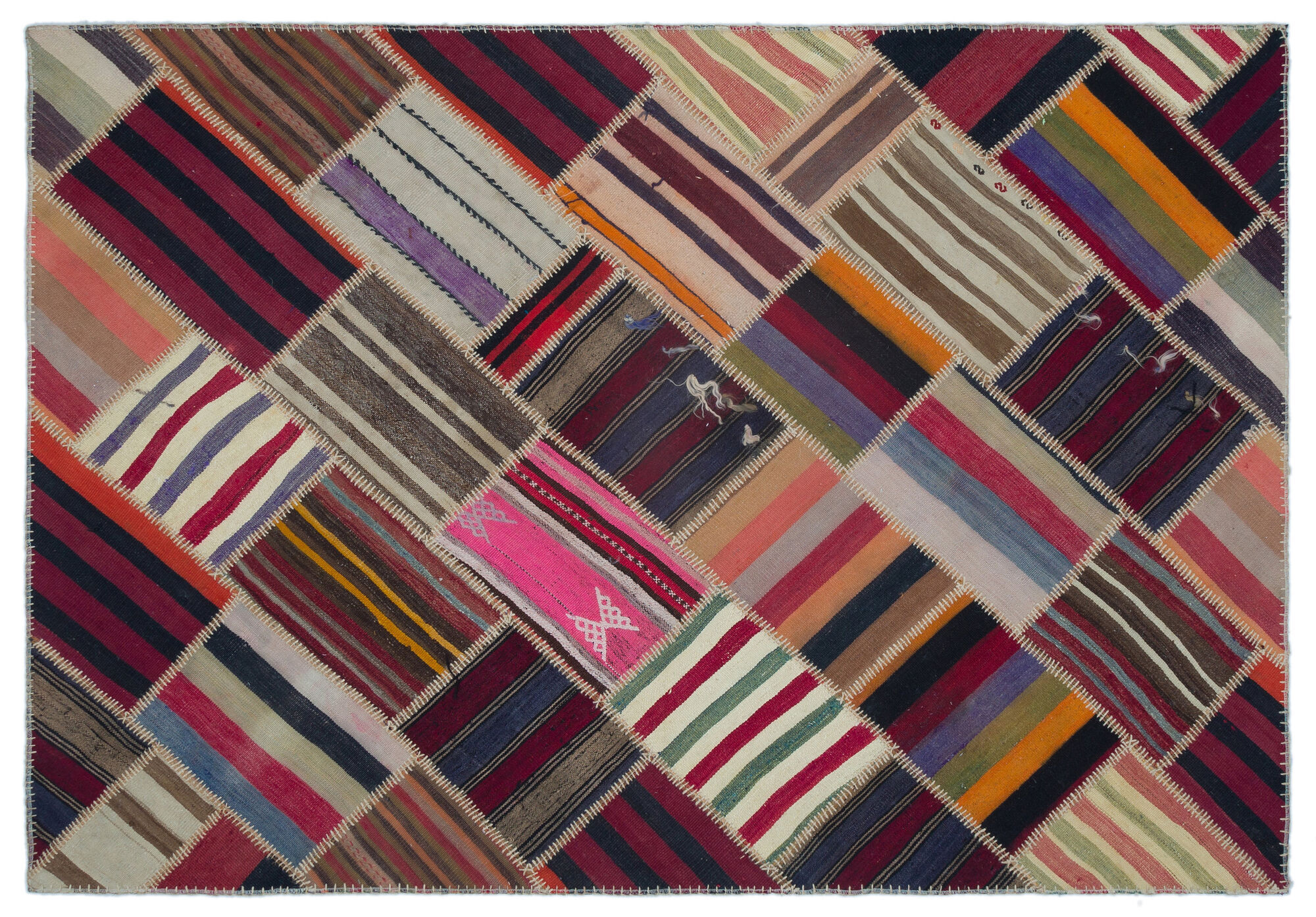 Apex Kilim Patchwork Unique Naturel 25537 160 cm X 226 cm